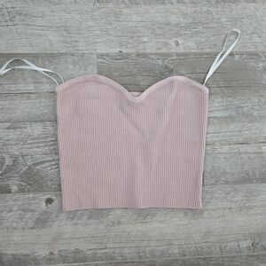 Babaton Women's Baby Pink Strapless Top NWOT